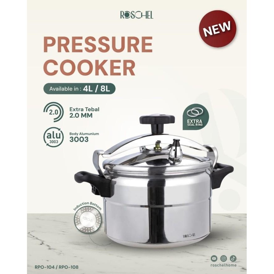 PREMIUM ROSCHEL Panci Presto Aluminium Induksi