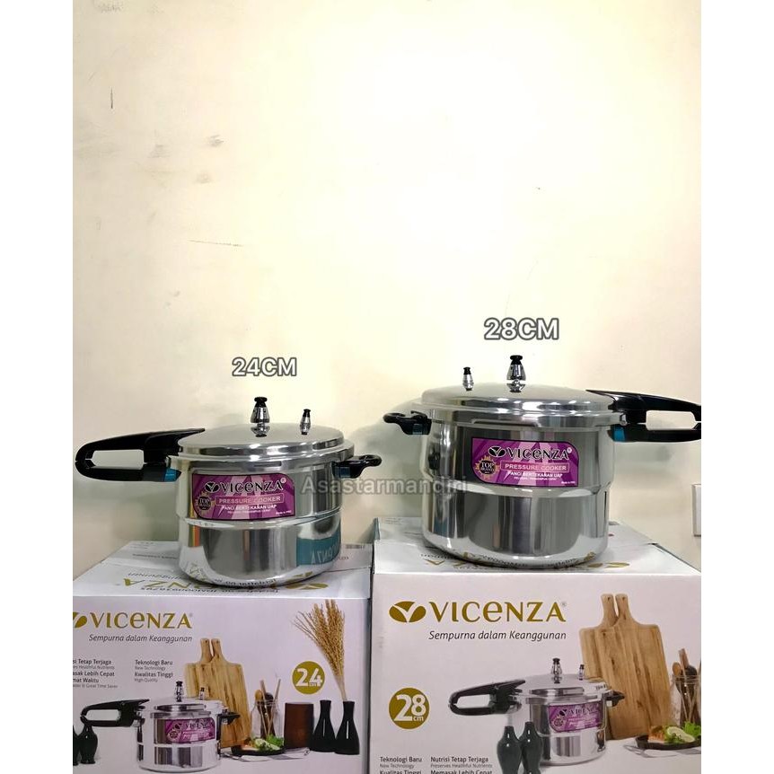 PREMIUM Vicenza Panci Stainless Steel 24 Lbs / Panci Presto VICENZA 8 Liter dan 12 Liter / Presto