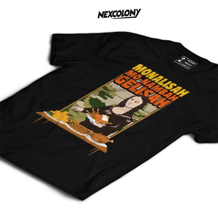 Kaos Hitam Monalisah - Nexcolony Official patr