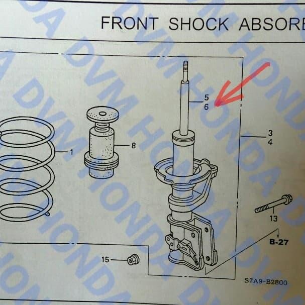 Shockbreaker Depan Lubang Baut Kecil 14Mm Ikybi Stream