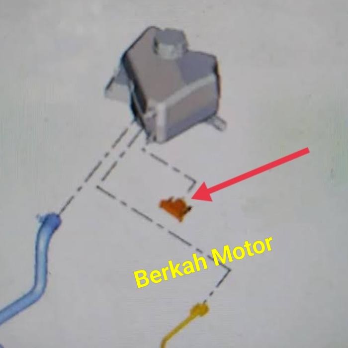 Nepel Tabung Selang Buntu Tabung Radiator Ford Fiesta Ecosport Genuine