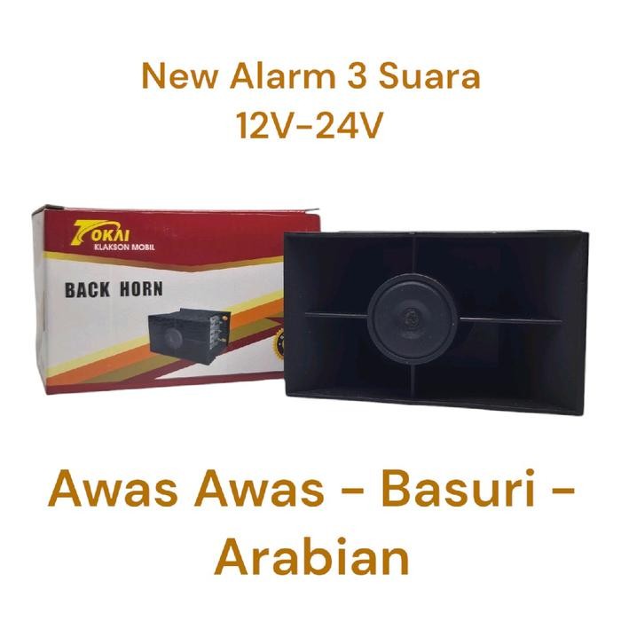 PREMIUM 12V-24V Alarm Rem Atret Viral 3 Suara Nada Awas Awas - Basuri - Arabian Alarm Rem Atret