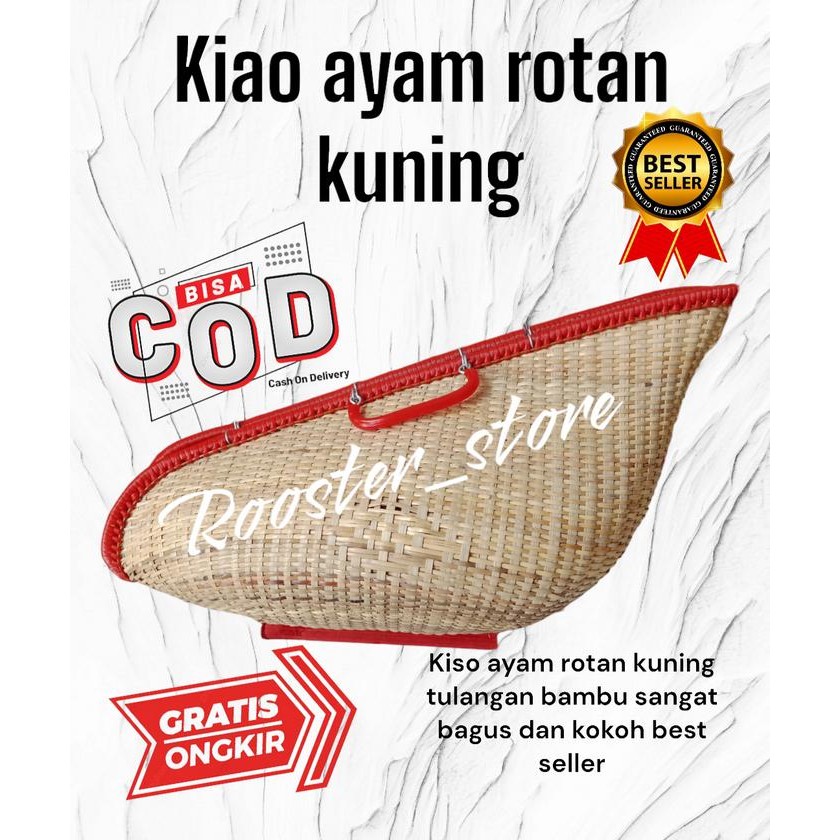 PREMIUM Kiso ayam bahan rotan kerangka bambu kuat awet kualitas di jamin bagus anyaman rapih bisa