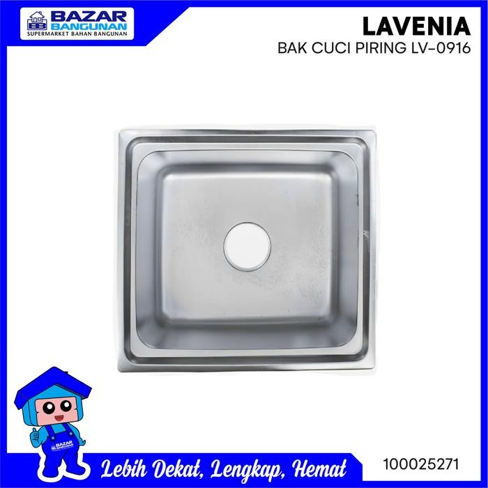 PREMIUM Lavenia - Sink / Bak Cuci Piring Lv 0916 Lv0916 Lv-0916 Stainless Steel