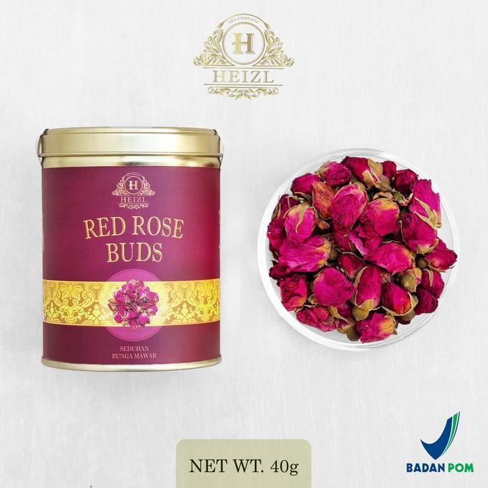 

PREMIUM HEIZL Pure Dried Red Rose Buds Teh Bunga Mawar Merah Kering Flower Tea Hips 40gr Herbal