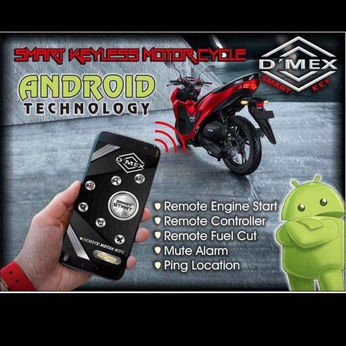 PREMIUM DMEX ANDROID SMARTKEY ALARM MOTOR SENSOR SENTUH