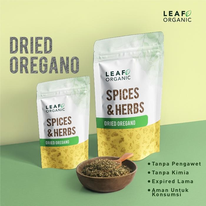

PREMIUM Premium Dried Oregano LEAF ORGANIC Daun Garnish Pasta Rempah Kering Murni Organik