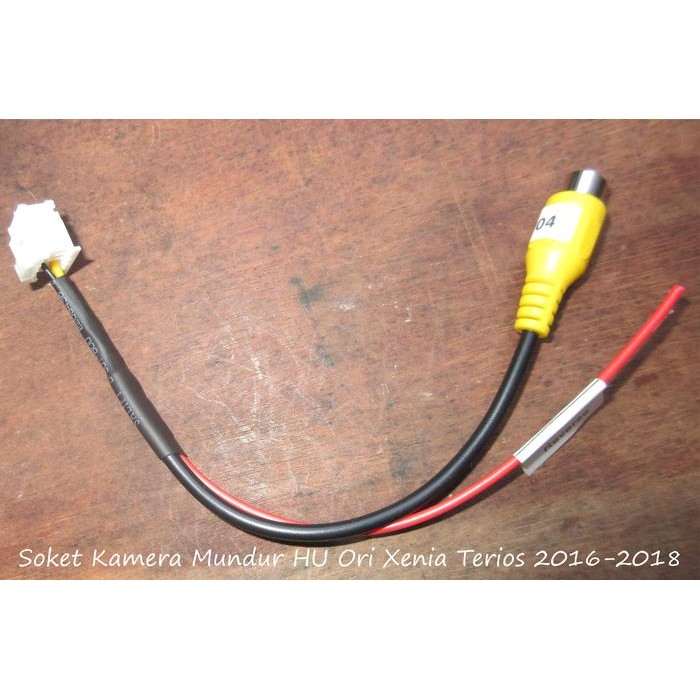 PREMIUM Soket Input Kamera Mundur HU Original Daihatsu Xenia Terios 2016-2018
