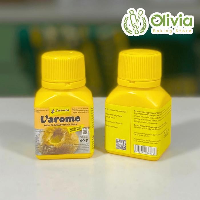 

PREMIUM Larome Perisa Vanilla Susu L'arome Bubuk Kering 40 Gram
