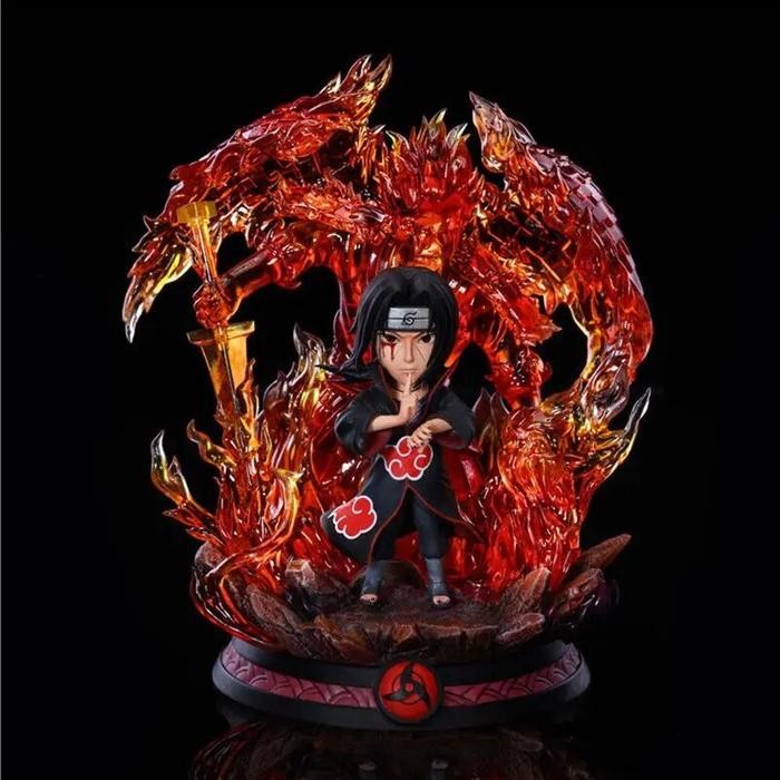 Naruto Itachi Uchiha Figure LED Special Effect PVC Anime Action