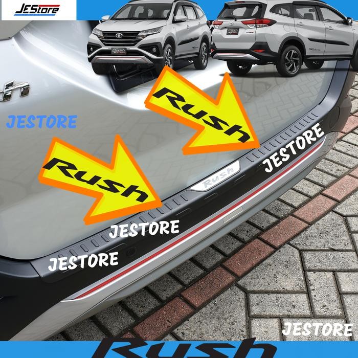 NEW RUSH / TERIOS BACK BUMPER TRIM LIST COVER MATTE BLK BUMPER PLATE