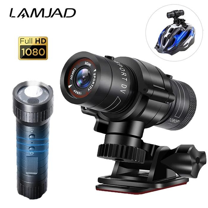 LAMJAD F9 Mini Action Camera Bicycle Motorbike Helmet Sport Camera HD