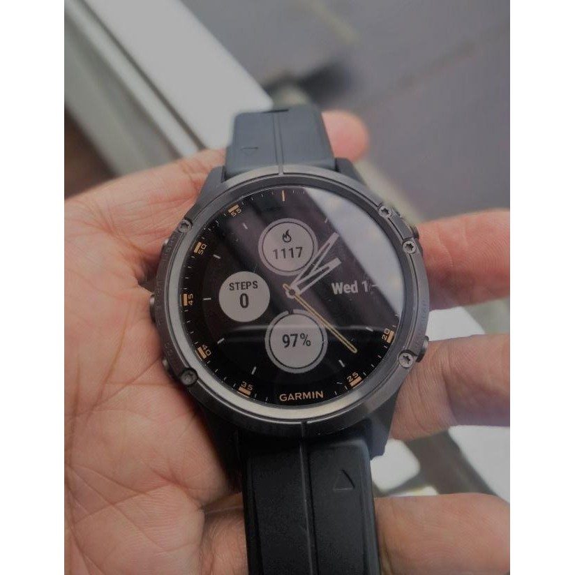 GARMIN Fenix 5 plus, Sapphire Carbon Gray