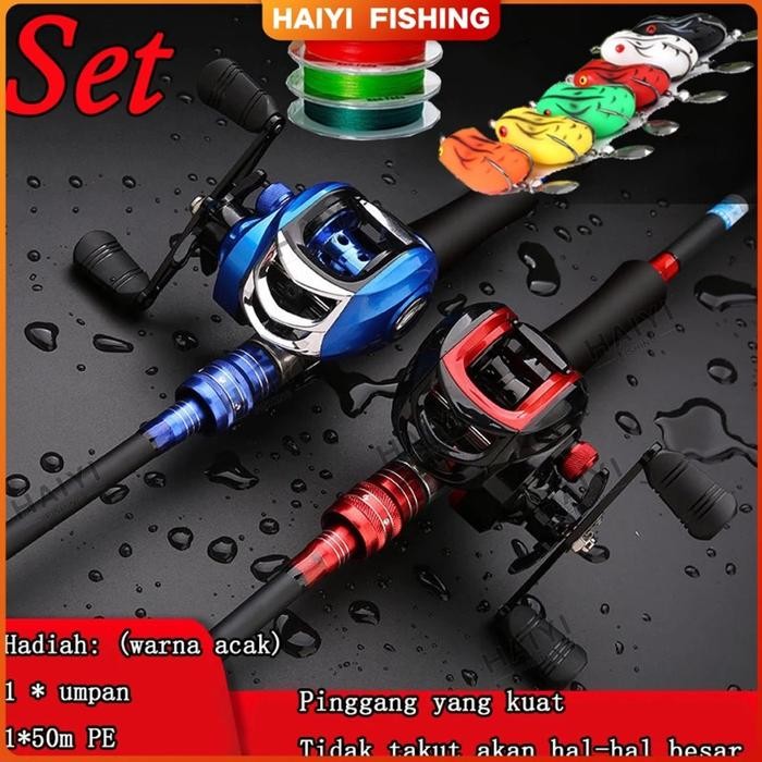 Pancing Set Baitcasting murah, pancing BC sougayilang set Bc 180 cm, set pancing berkualiras