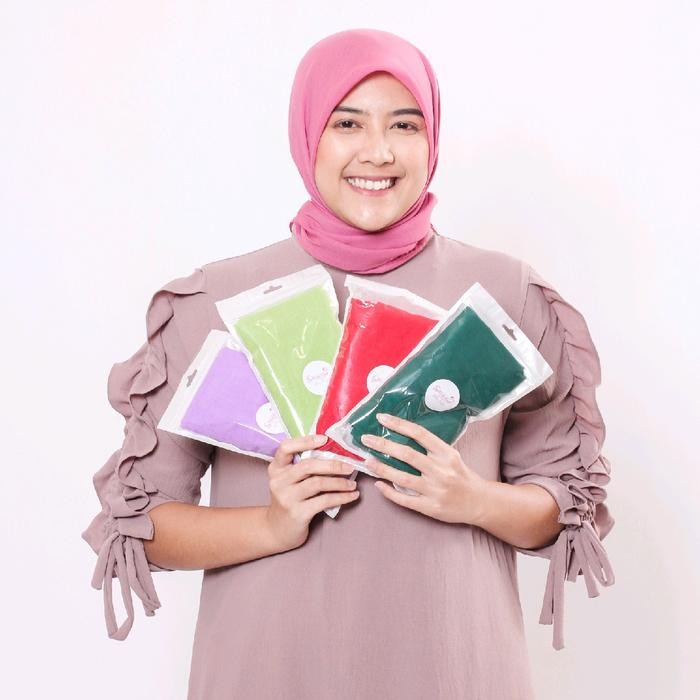 New Arrival Hijab Segi 4 Biru Elektrik/Biru Bca/Biru Birel/ Biru Wardah/Hijau Wardah/ Hijab Premium