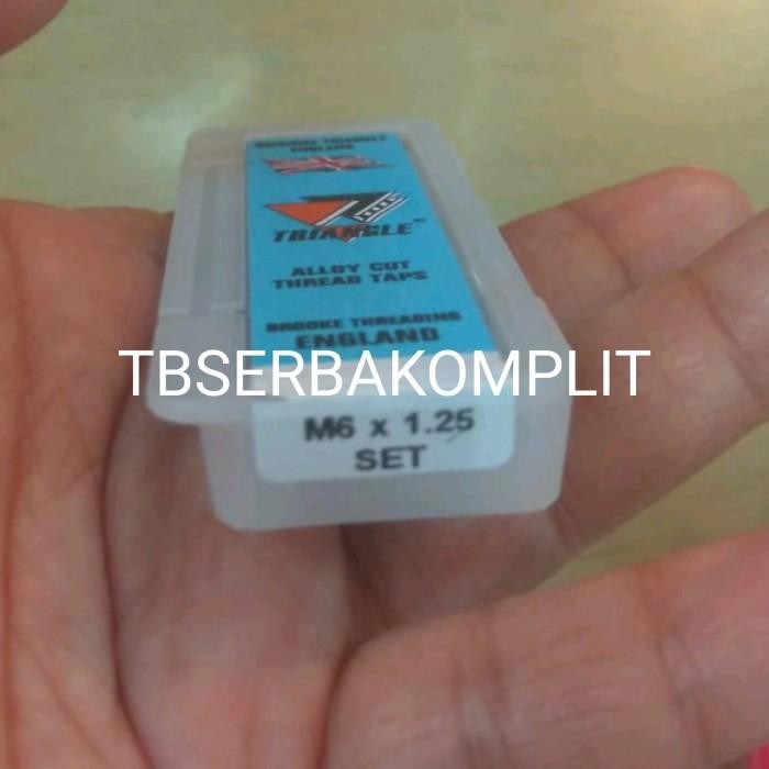 Handtap M6x1.25 TRIANGLE England Hand Tap M6 x 1.25 ukuran M 6 x 1.25