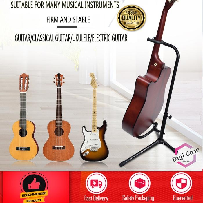 Stand Gitar Long Neck Gitar Akustik Klasik