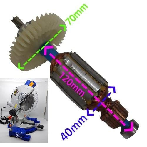 Mollar Armature Spare Part Original Mesin Miter Saw Mlr-Ms810
