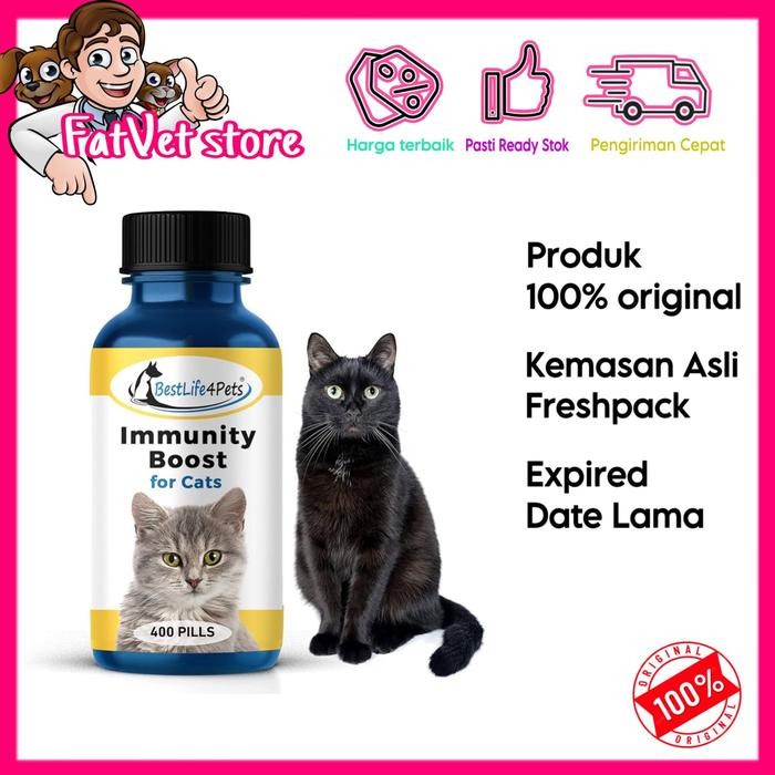 BEST LIFE 4PETS IMMUNITY BOOST OBAT PENAMBAH IMUN STAMINA KUCING
