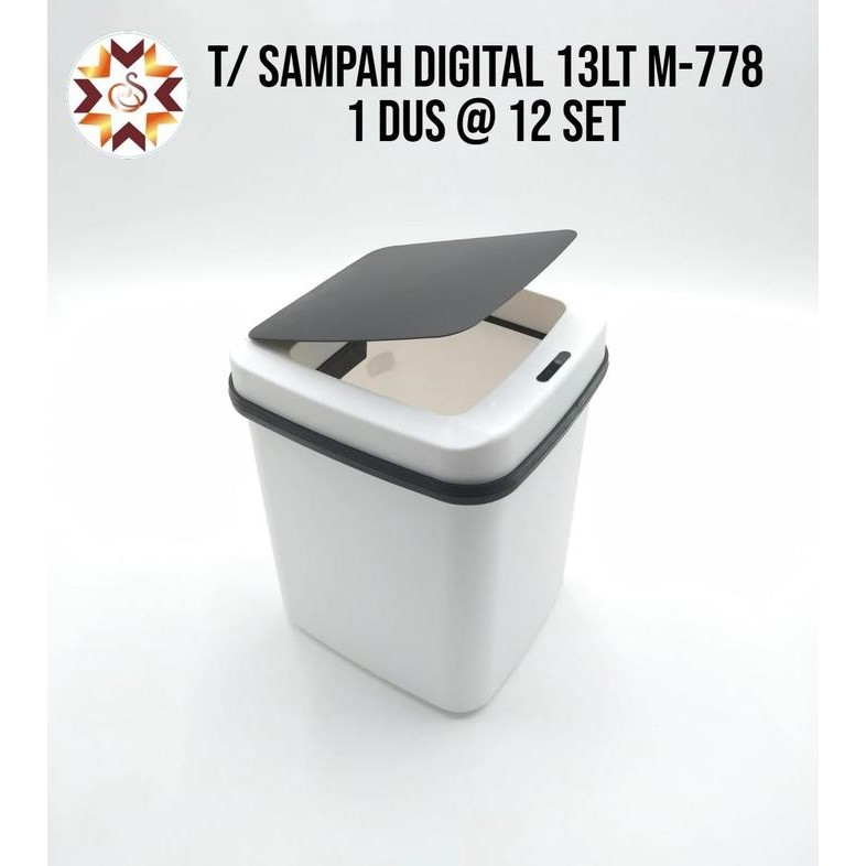 Tempat Sampah Sensor Otomatis/Tempat Sampah Digital 13Lt