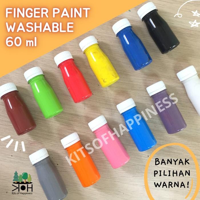 

READY STOK 60 ML FINGER PAINT CAT LUKIS ANAK GIOTTO SUPER WASHABLE FINGERPAINT / CAT AIR MUDAH