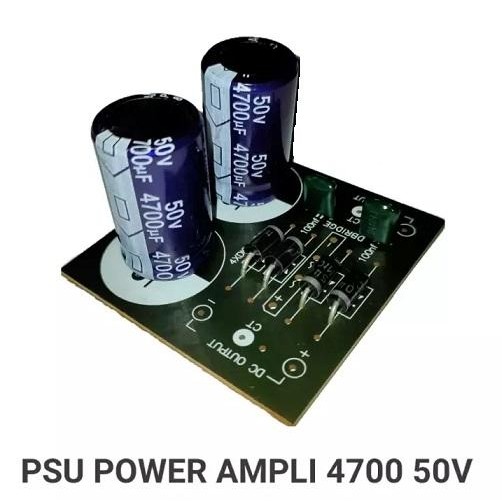 Paket 2A Elco 4700/50 + Dioda + Pcb 4700Uf/50V Power Supply Simetris