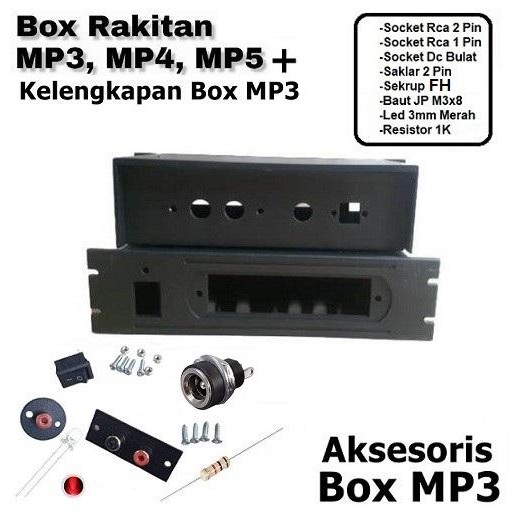 Box Modul Mp3 Player Bluetooth + Akses Box Perlengkapan Mp3 Mp4