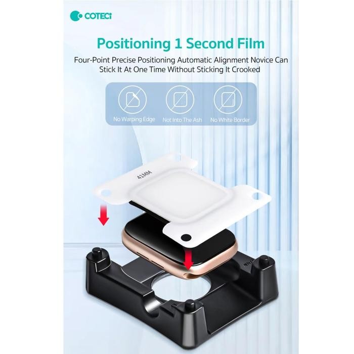 Coteci Pmma Film Watch Seconds Screen Protector Apple Iwatch Pelindung Layar Anti Gores For Watch 4