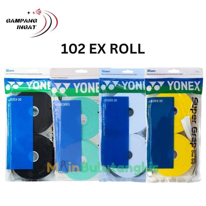 Grip Raket Badminton Yonex AC 102 EX Roll Original - 15 Pcs / Roll