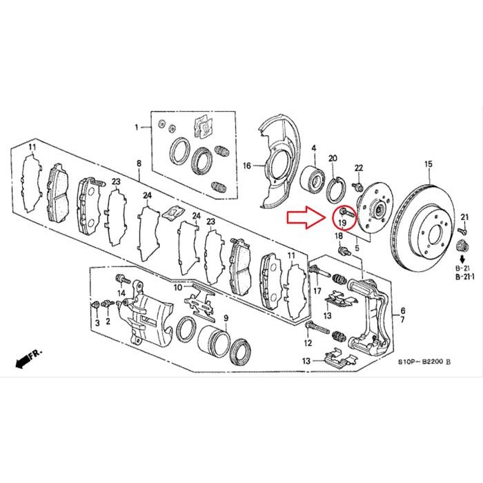 Baut Bolt Velg Roda Ban Mobil Honda Accord Crv Stream Original
