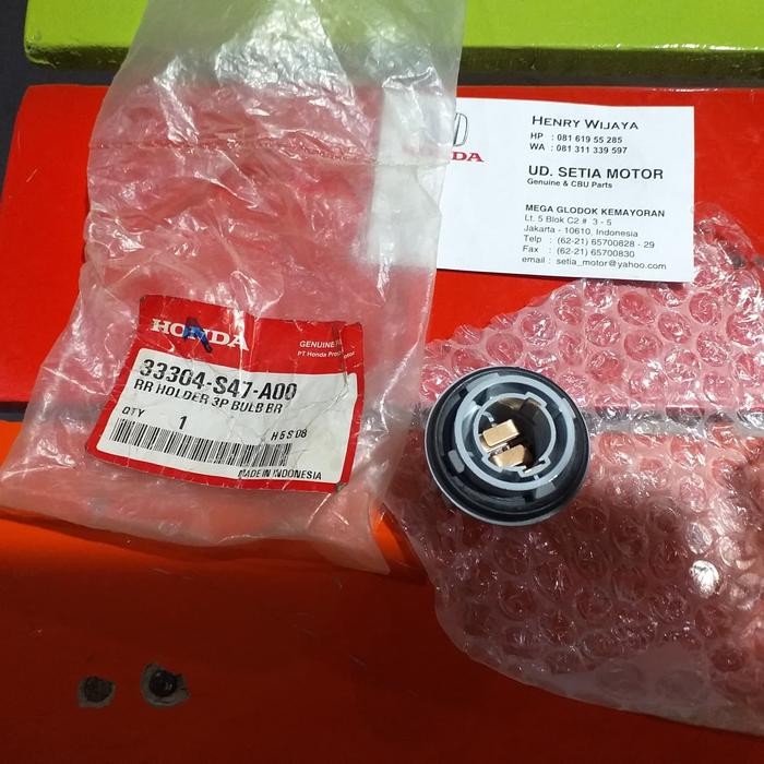 Soket Lampu Reflektor Bemper Belakang Honda Crv Gen 1 Original