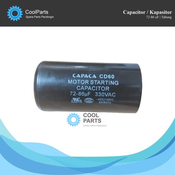 Kapasitor Starting / Capacitor Kulkas 72-86 uF