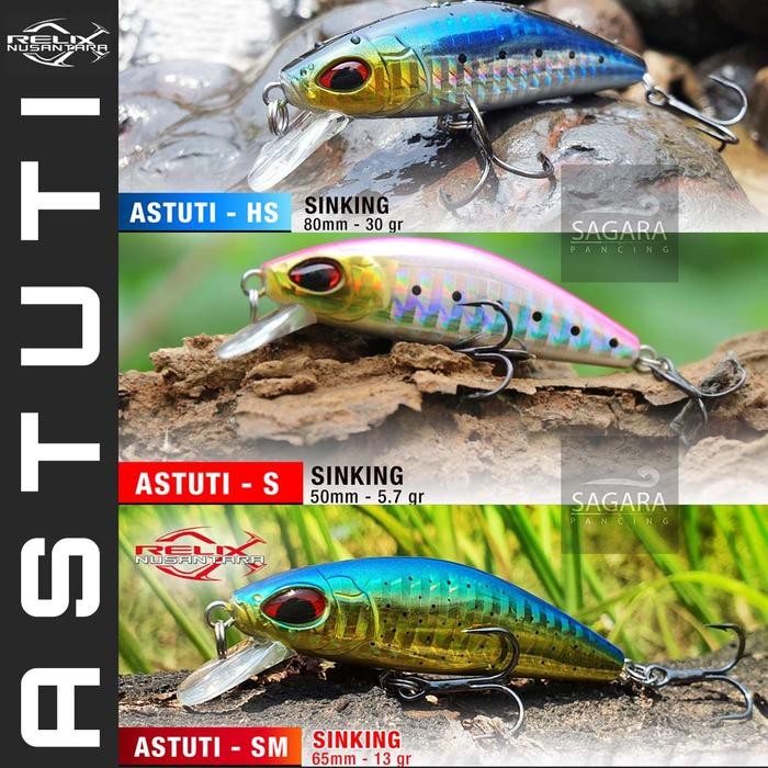 Umpan Pancing Minnow Astuti Minnow Relix Lure Relix Sinking *