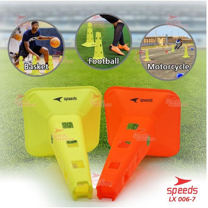 SPEEDS Cone kerucut Marker Latihan Olahraga Futsal Sepak Bola