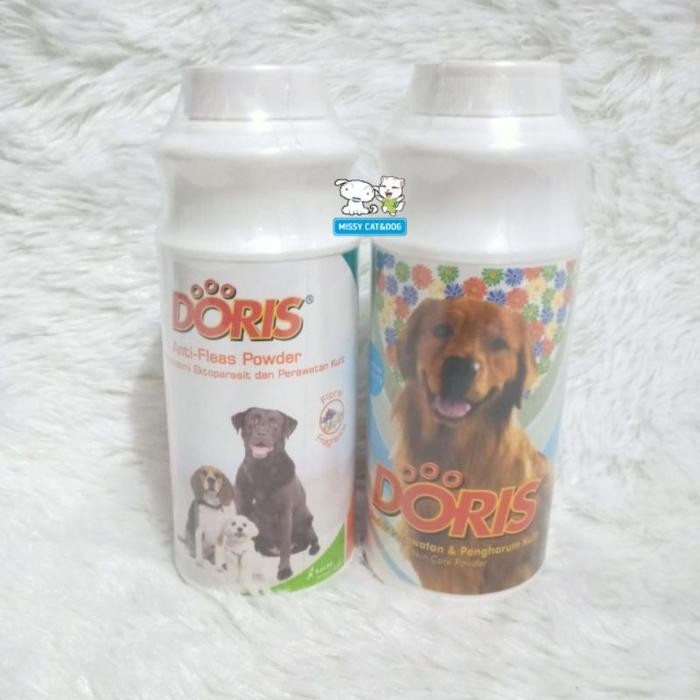 Bedak Doris Kutu 100gr/Doris Perawatan Anjing/Kucing