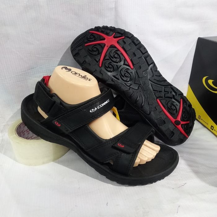 sandal gunung pria Connec original sanur hitam sandal hiking
