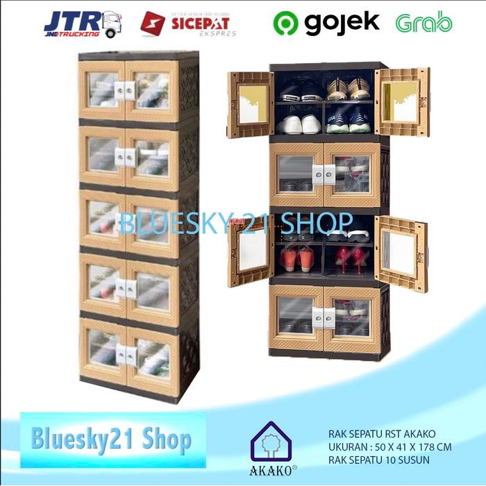 LEMARI SEPATU + KACA / LEMARI KACA AKAKO / LEMARI SEPATU AKAKO