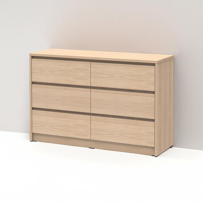 Informa Rana Laci Penyimpanan Double 3 Tingkat - Cokelat Maple Laci Kabinet Serbaguna Cabinet