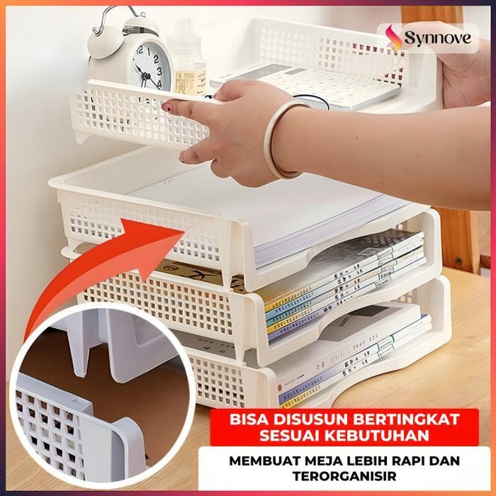 

Document Tray Desk Storage Rak File Dokumen Kantor Rak Susun Dokumen