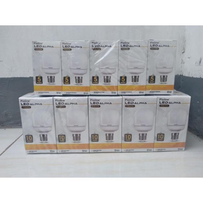 Paket bundling bohlam lampu LED pioline 5 dan 10 watt