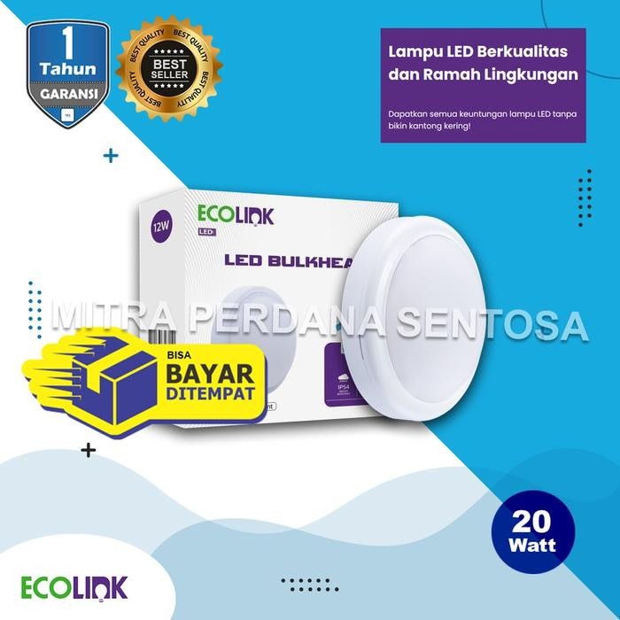 ORIGINAL 100% Lampu Downlight LED Panel PUTIH/KUNING Bulkhead