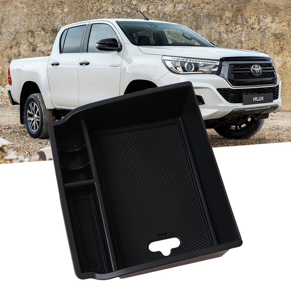 Car Central Armrest Storage Box Holder For Toyota Hilux 2015-2022 Center Console Organizer Tidying A