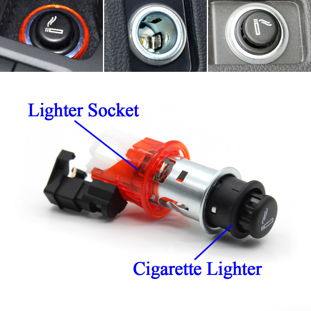 Car Cigarette Lighter For VW Golf 4 5 6 MK6 Passat B5 B6 Polo Tiguan Touran Jetta Caddy Santana Sagi