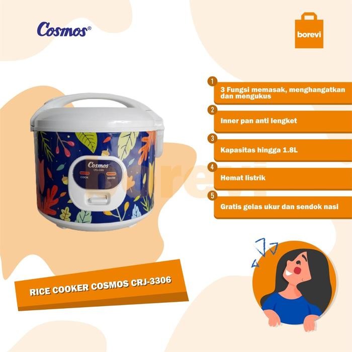 RICE COOKER COSMOS CRJ 3306 / COSMOS MAGIC COM CRJ3306