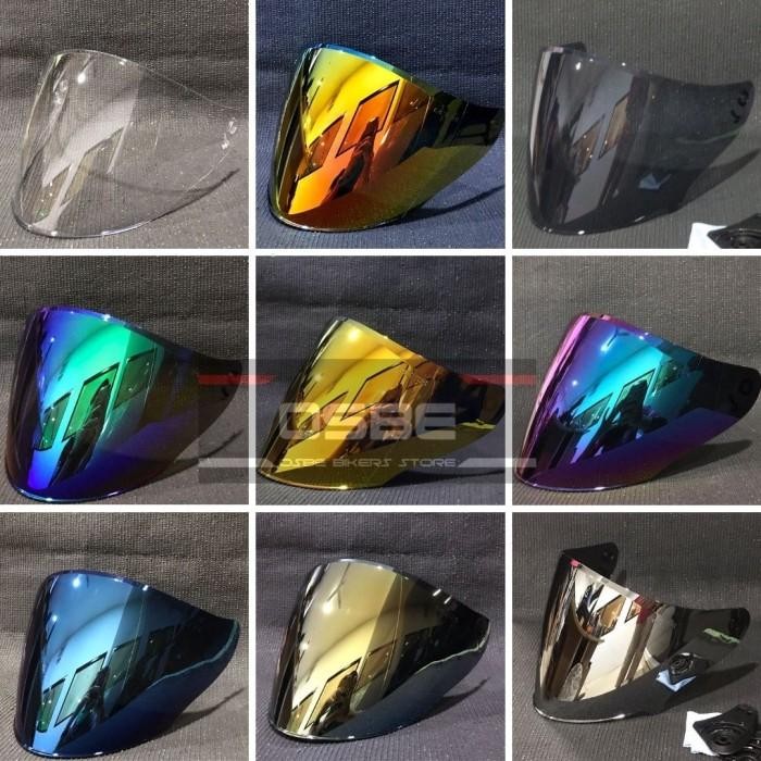 KACA FLAT VISOR OSBE KYT PNP VENOM IRIDIUM KYT DJ MARU