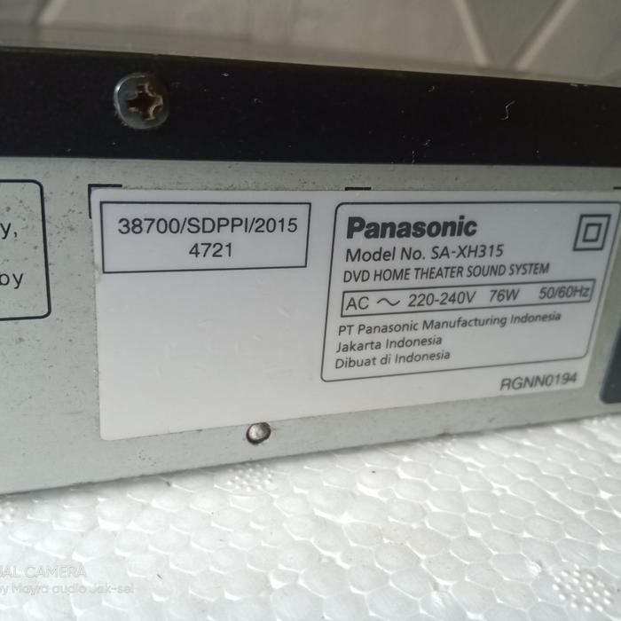 dvd home theater Panasonic xh 315.Bloututh