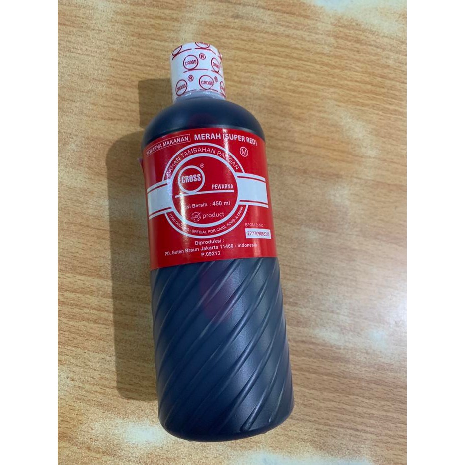 

CROSS SUPER RED 580 GR / PEWARNA MAKANAN ICING COLOR