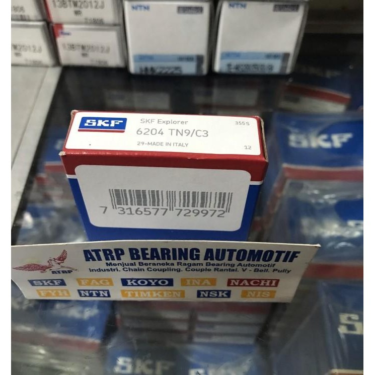 BALL BEARING 6204 TN9/C3 SKF
