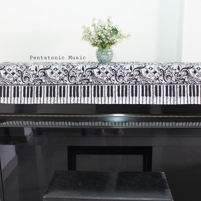 Promooo Sarung Piano Taplak Cover Batik Dekorasi Alat Musik Kado Hadiah