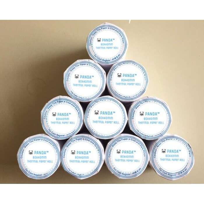 

Kertas Struk Kasir 80X40Mm Thermal Printer Mobile 80Mm Portable 10Roll Terbatas